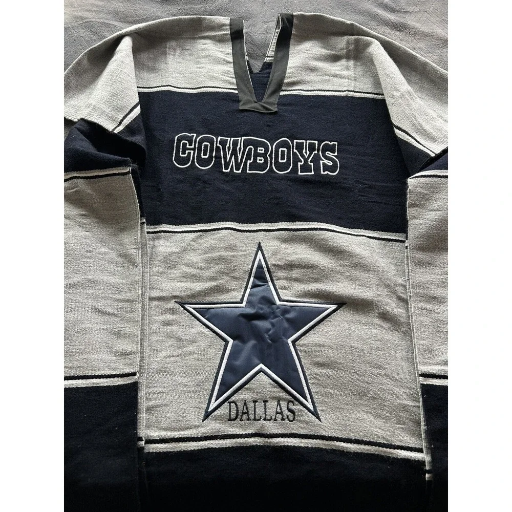 NFL Poncho Dallas Cowboys Acrylic‎ Cotton/ NWT